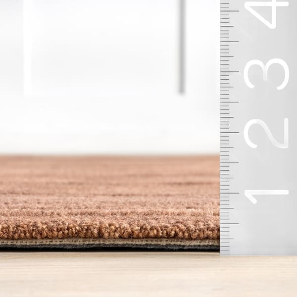 dimension image slide 4 of 5, Starke Checked Wool Area Rug