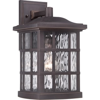 Stonington 1-Light Outdoor Wall Lantern in Palladian Bronze