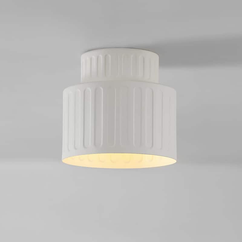 Globe Electric 91009617 Nora 8" Wide Flush Mount Drum Ceiling Fixture