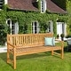 preview thumbnail 1 of 3, Seven Seas Teak Santiago Teak Wood Outdoor Patio Bench, 6 Foot