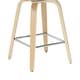 preview thumbnail 22 of 78, Skara Mid-Century Swivel Counter Stool, Upholstered Counter Height Chair with Bentwood Legs