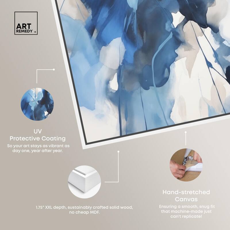 Fleur Bleue I Canvas by Art Remedy