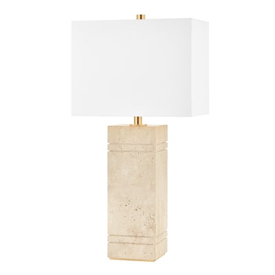 Brownsville Tall 1 Light Table Lamp - Aged Brass