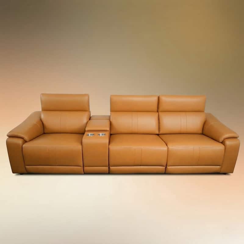 Power Recliner 4-Piece Sofa Set with Storage Console