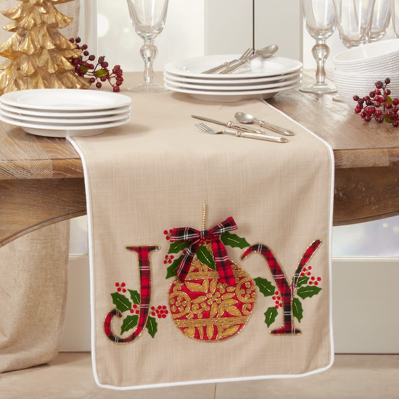 Table Runner With Joy Design