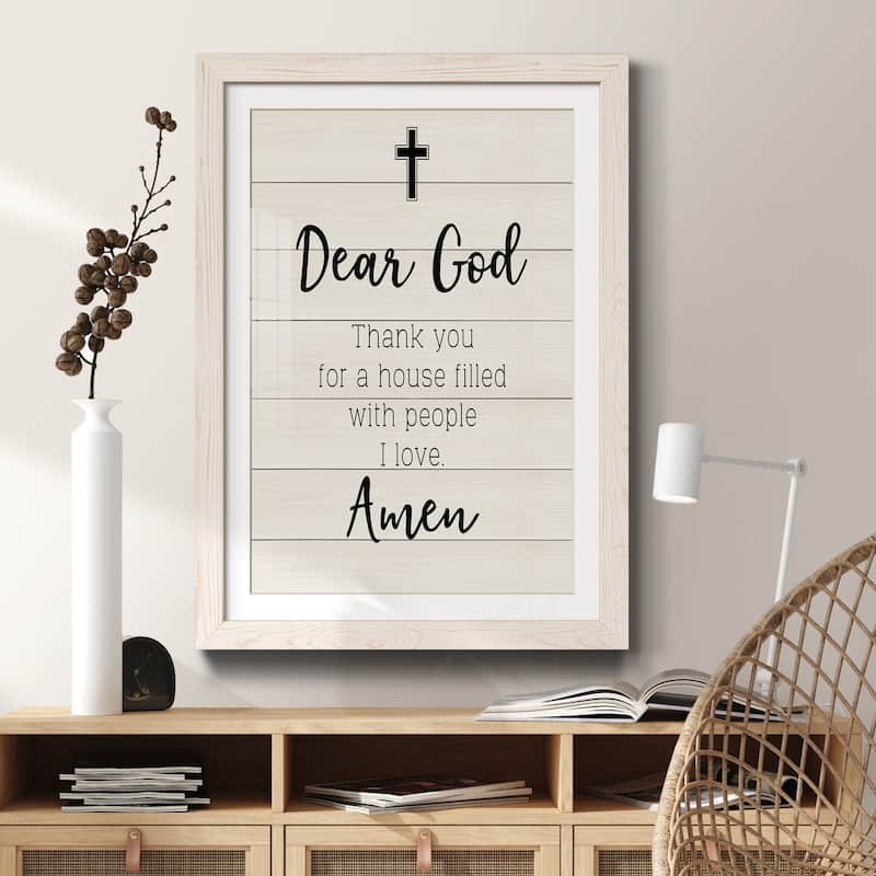 Dear God-Premium Framed Print - Ready to Hang