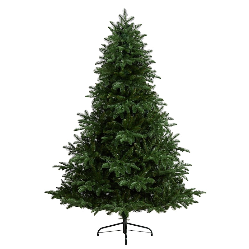 6’ Pre-Lit South Carolina Spruce Artificial Christmas Tree, Warm White LED Lights - 6 Foot
