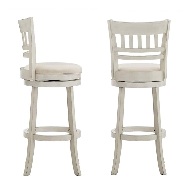 Rovinj Lattice Back 29"H Swivel Bar Stool - Lattice-Back