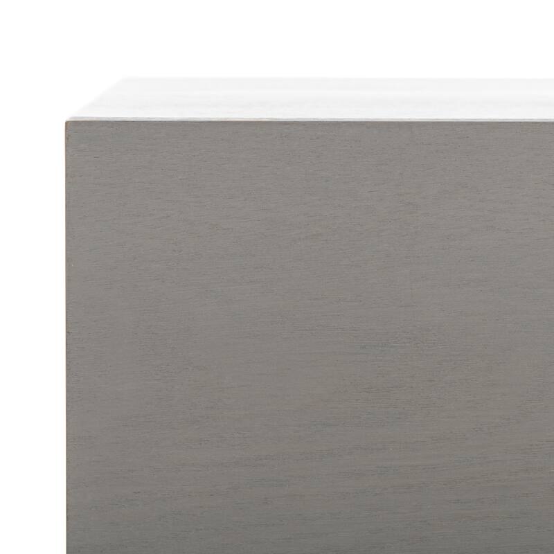 SAFAVIEH Herschel Grey/ Black Storage Cabinet - 27.5" x 17.6" x 21.6"
