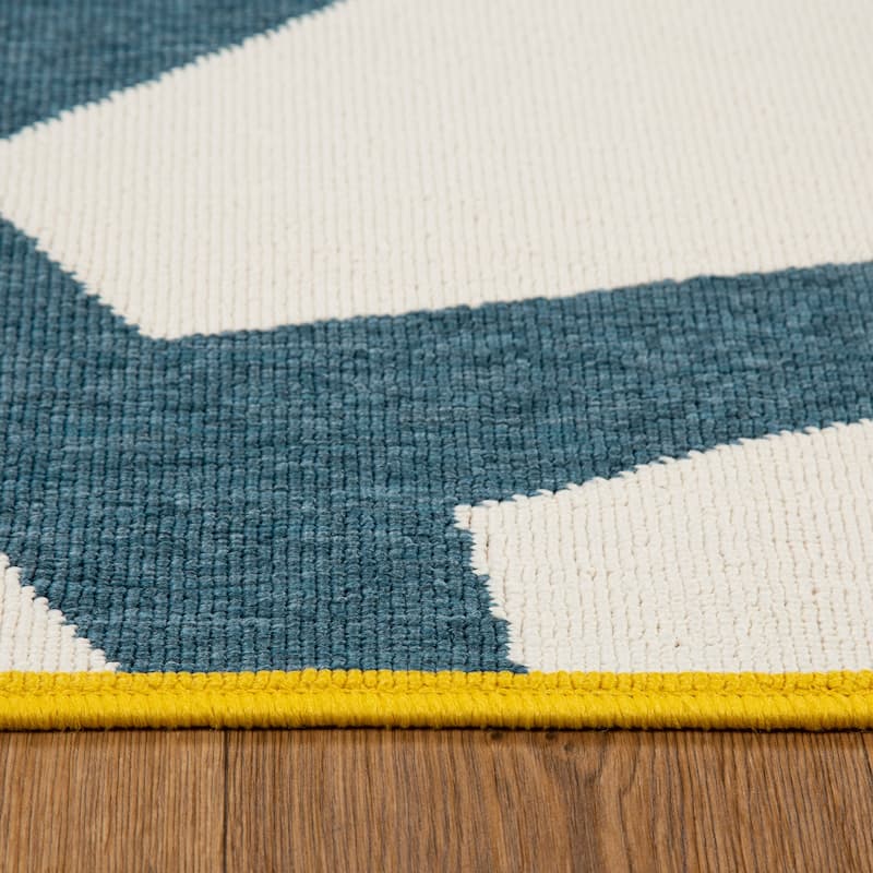 Maria Modern Abstract Washable Indoor/Outdoor Area Rug by Sevita