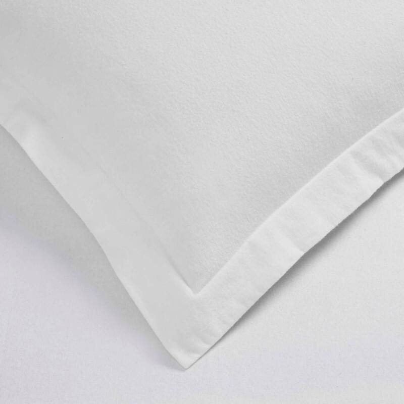 Blue Nile Mills Solid Flannel Cotton Duvet Cover Set