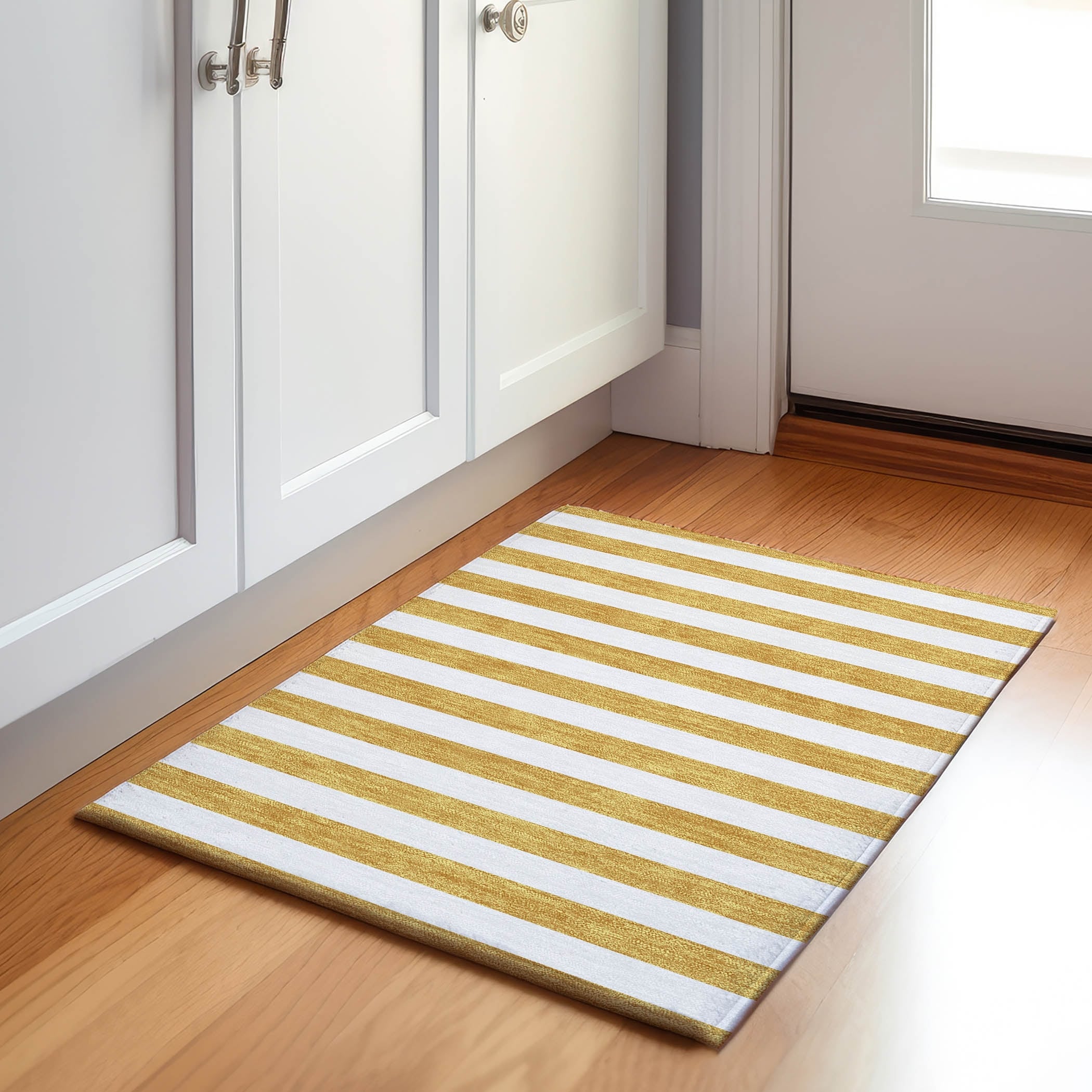 Premium Washable Super Soft Cabana Stripe Mayfield Rug