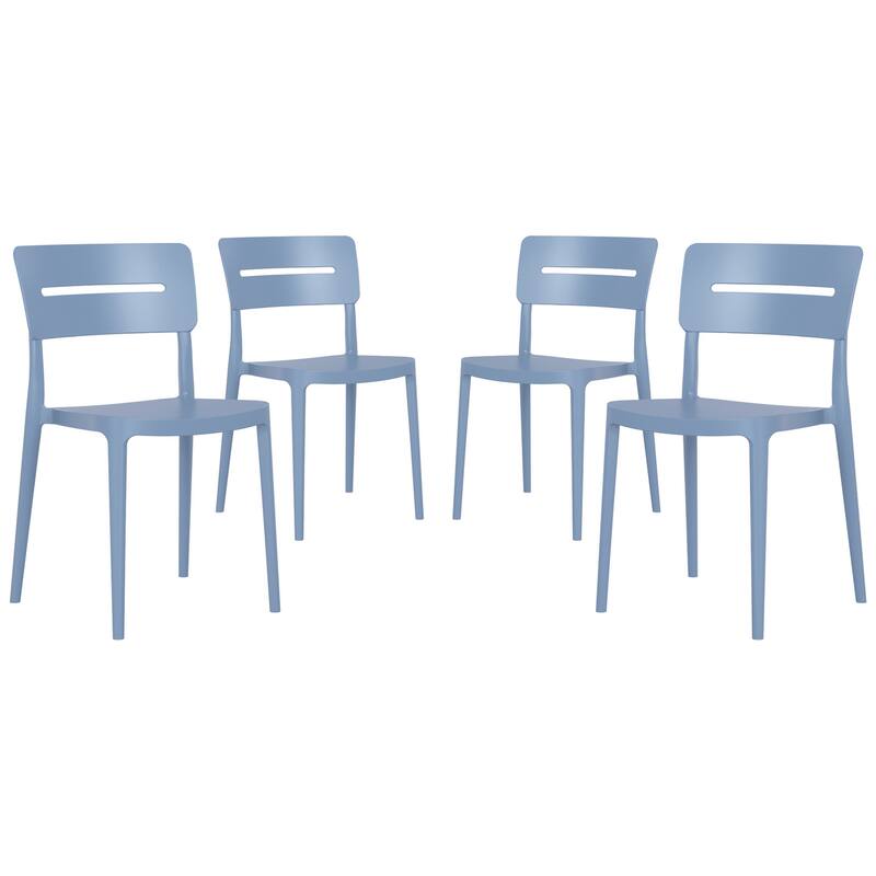 Frond and Form Outdoor Stacking Dining Side Chair (Set of 4)