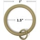 preview thumbnail 6 of 30, Set of 14 Solid Metal Window Drapery Curtain Panel Ring with Eyelet, 1.5" Inner Diameter, Fits Up to 1.25" Rod