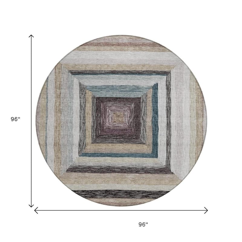 HomeRoots Geometric Transitional Rectangle Outdoor Rug
