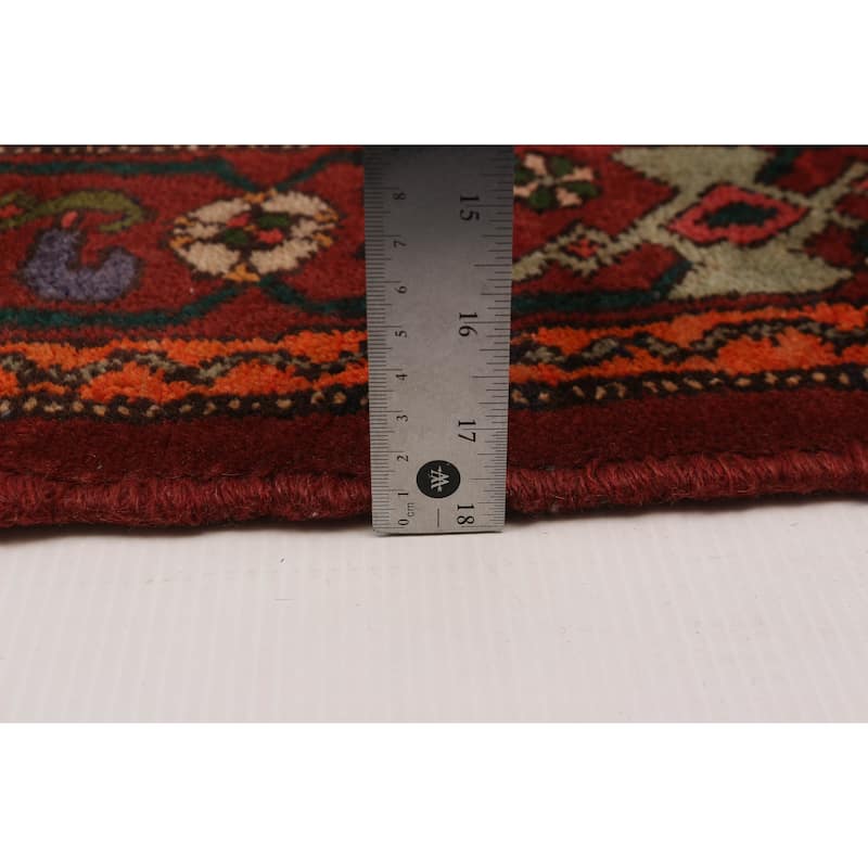 ECARPETGALLERY Hand-knotted Andelz Red Wool Rug - 3'7 x 8'11