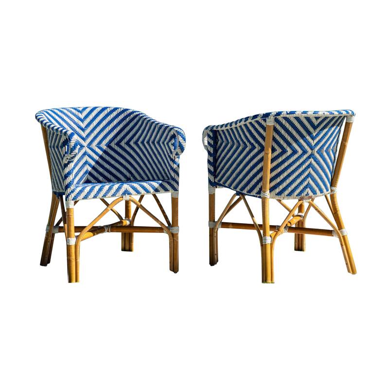 Panama Jack Tia Set 2 Bistro Armchairs - 23"L x 24"W x 30"H