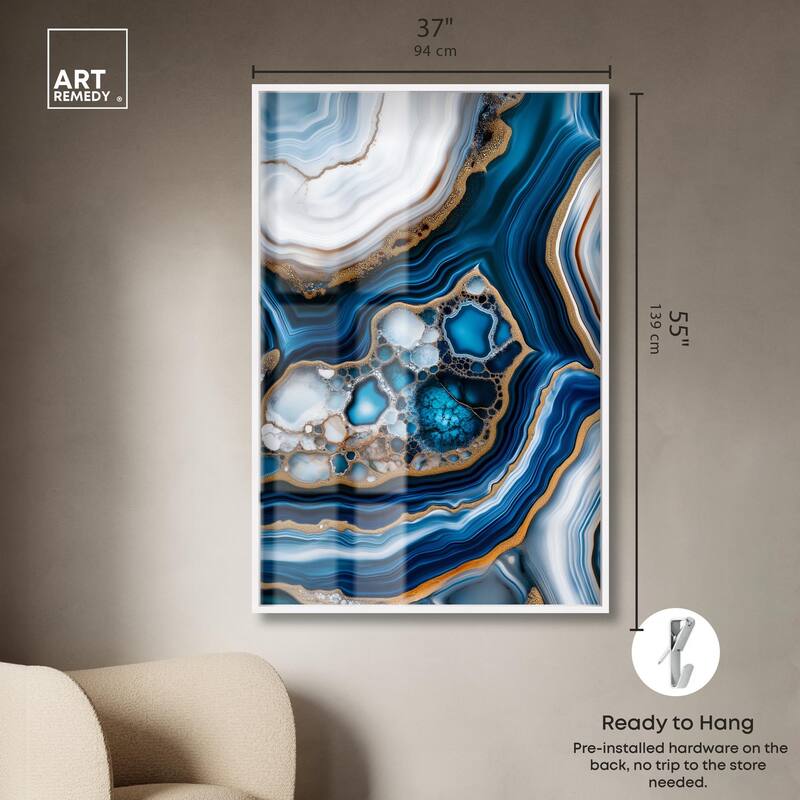 Azure Alveoli II Shadowbox by Art Remedy