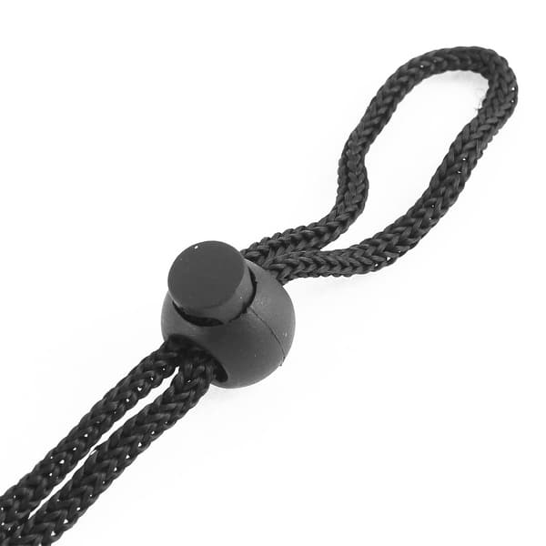 Backpack Black Nylon Cord Lock Ends Buckle Clip Pull String
