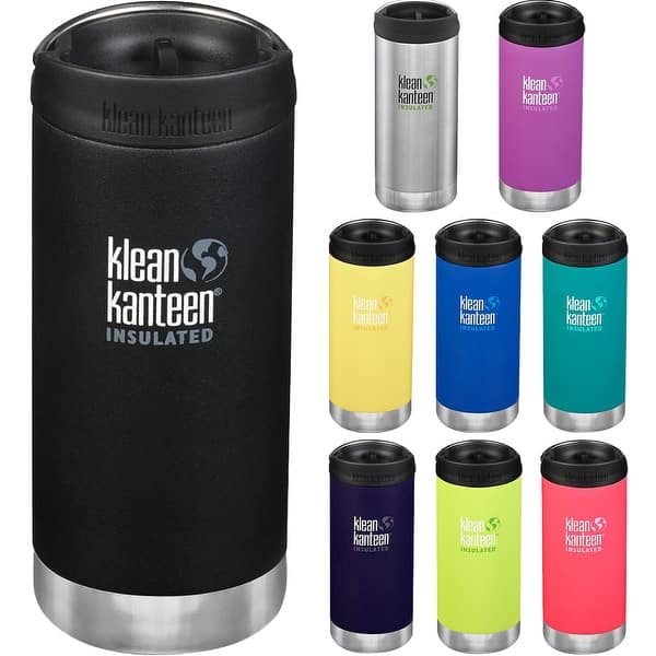 Klean Kanteen 12 Oz Tkwide Stainless Steel Bottle With Cafe Cap Overstock