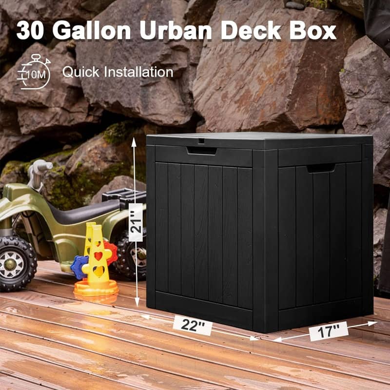 Outdoor Patio Storage Resin Lockable Deck Box