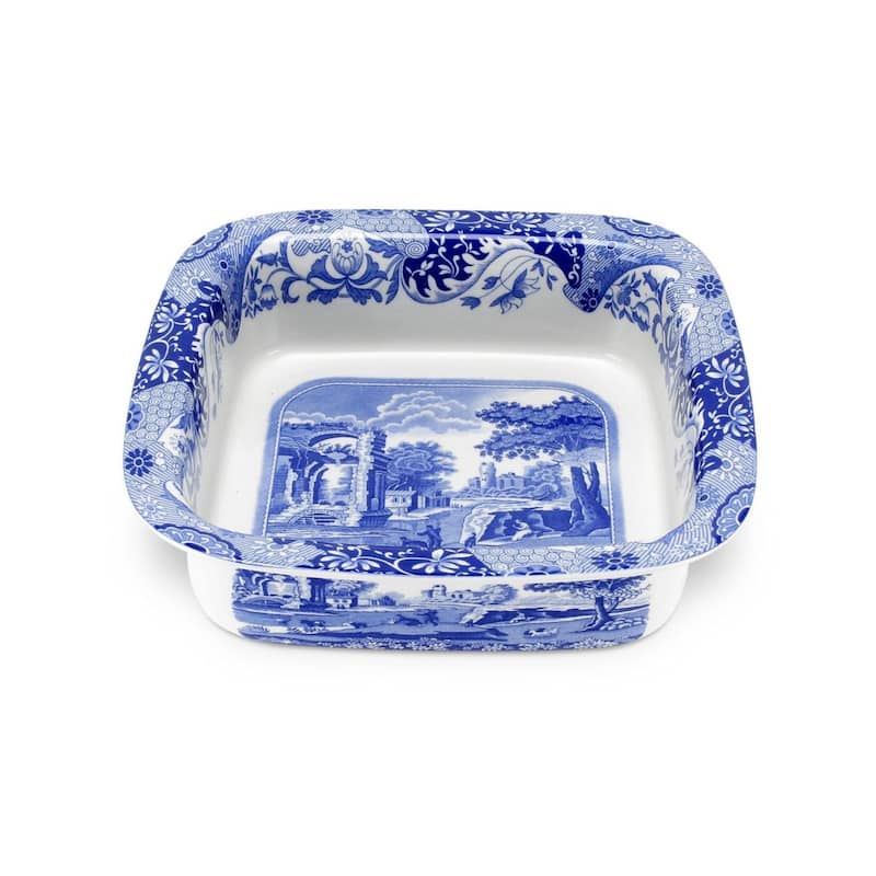Spode Blue Italian Square Dish - 10 in