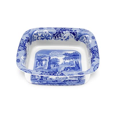 Spode Blue Italian Square Dish