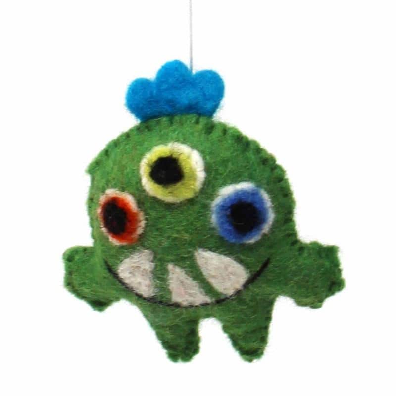 Handmade Felt Monster Mobile (Nepal)