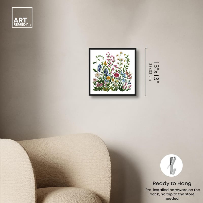 Wildflower Patch I Canvas by Art Remedy