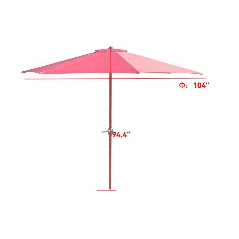 Mountain Creek 9' Cantilever Umbrella Set with Umbrella Base