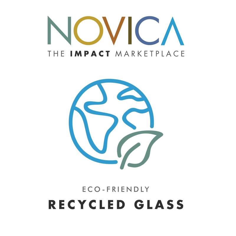 Blown glass pitcher Confettin