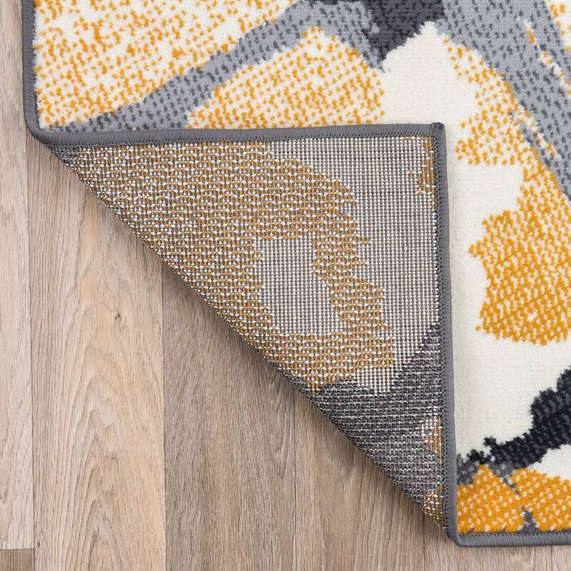 World Rug Gallery Contemporary Abstract Design Area Rug