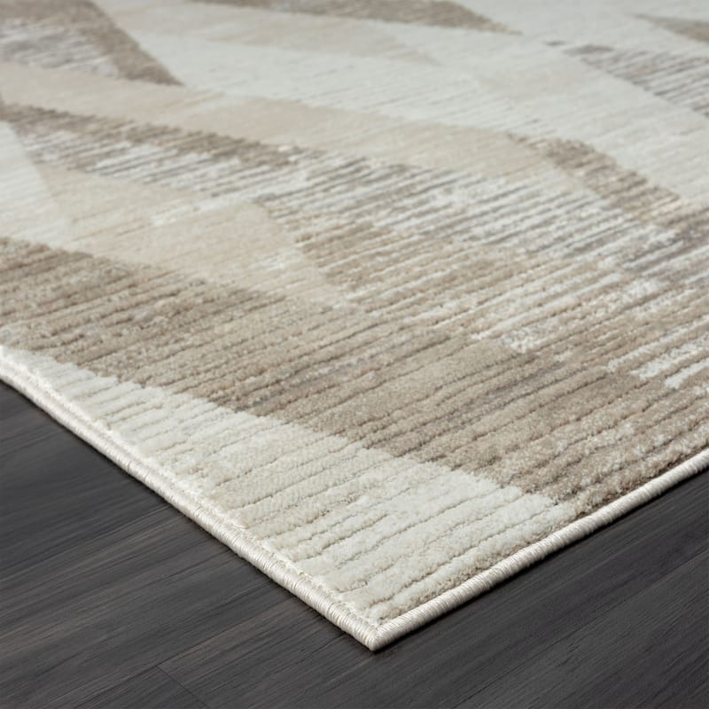 Sevita Gray Modern Contemporary High-Low Textured Indoor Area Rug