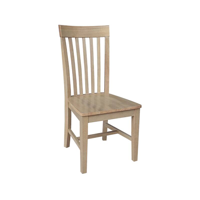 Solid Wood Tall Mission Dining Chairs, Set of 2