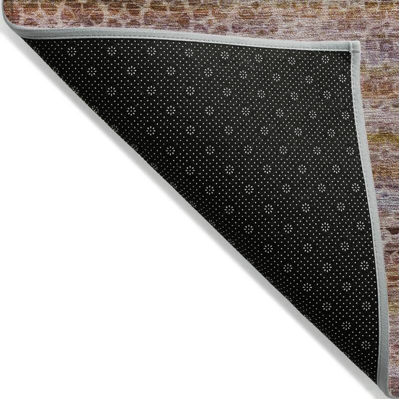 Machine Washable Indoor/Outdoor Transitional Striped Chantille Rug