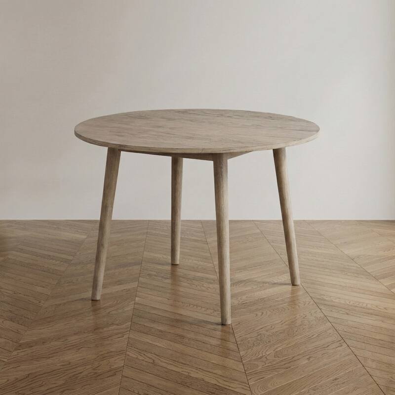 Furniture of America Galgary Mid-Century Modern 42-inch Wood Round Dining Table - Natural Oak