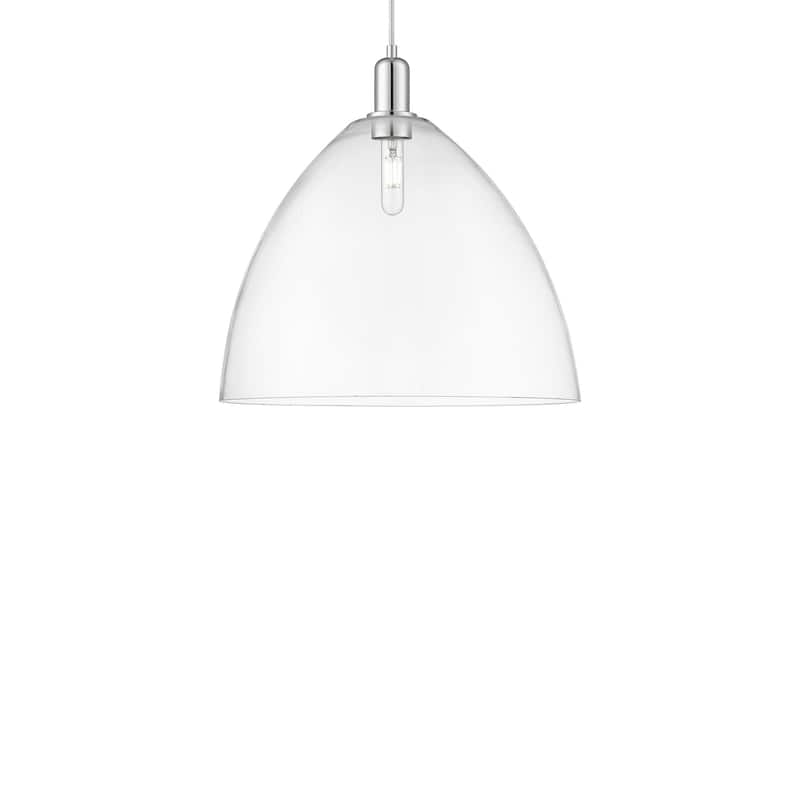 Innovations Lighting 716-1P-18-16 Bristol Pendant Bristol 16" Wide - Polished Chrome / Clear