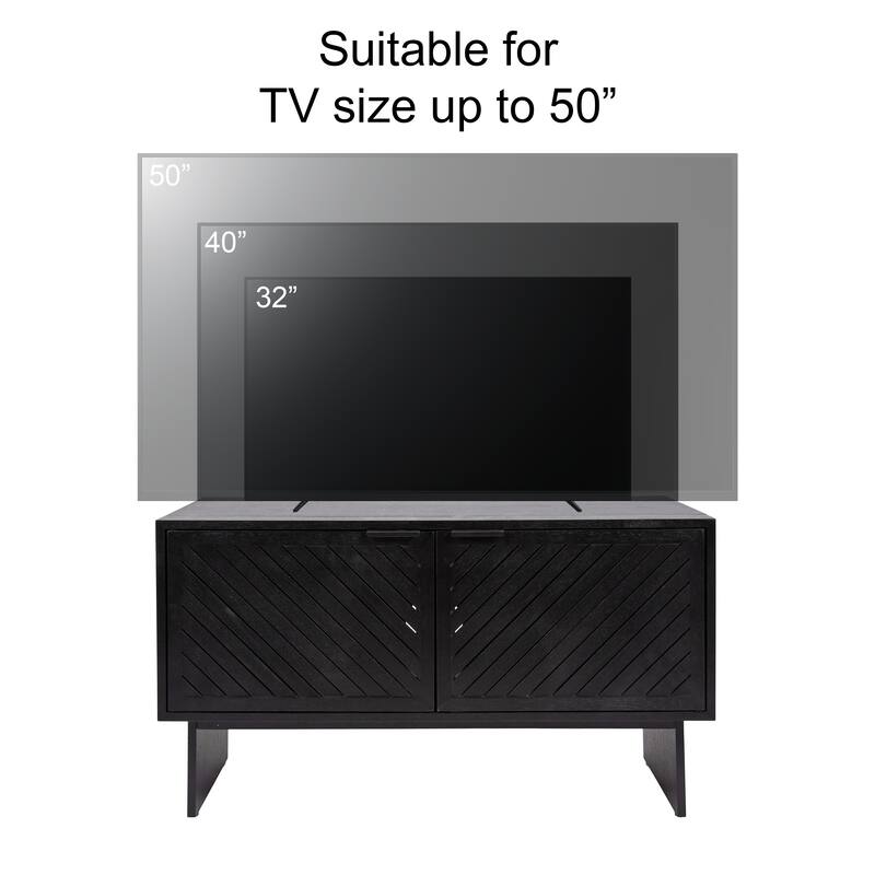Kate and Laurel Mezzeta Wood TV Stand - 38x15x22