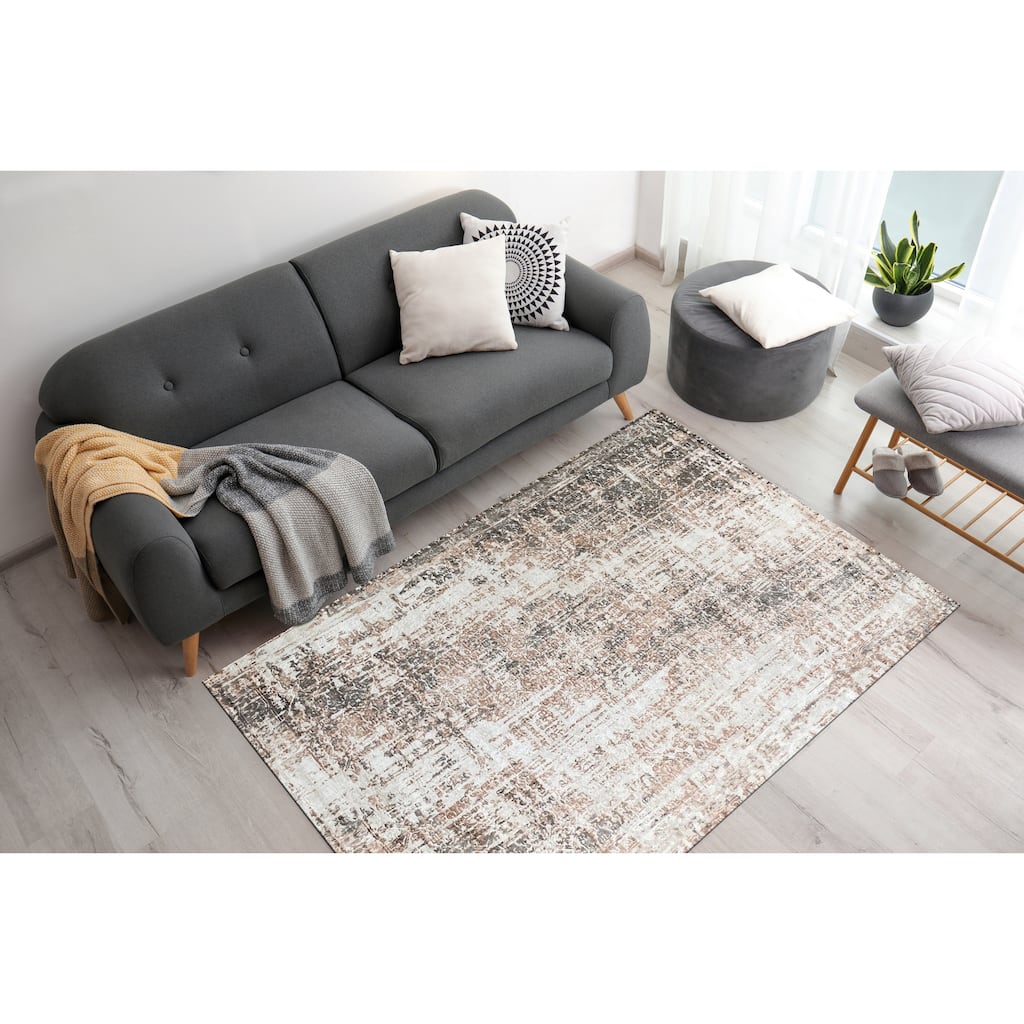 Copper Transitional Modern Area Rug - Elegant and Timeless Design - 7' x 9'