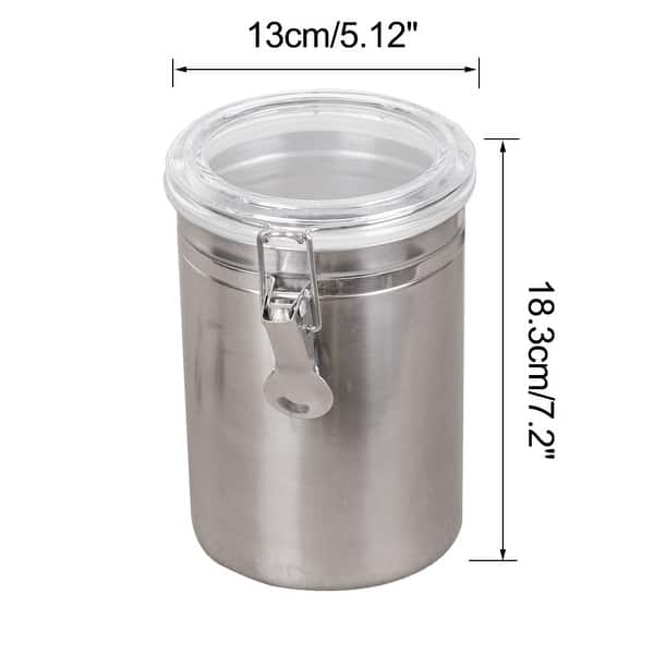 Small Glass Jar Locking Style Lids Airtight -2.5 tall 1.75 diameter 12  Pieces