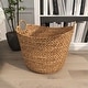preview thumbnail 14 of 81, Handmade Dried Plant Wicker Contemporary Storage Basket