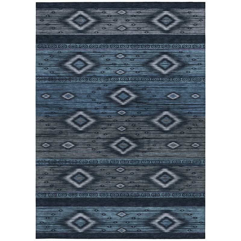 HomeRoots Tribal Transitional Rectangle Outdoor Rug