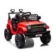 preview thumbnail 10 of 34, 12V Kids Electric Ride On Truck with Remote Control Red