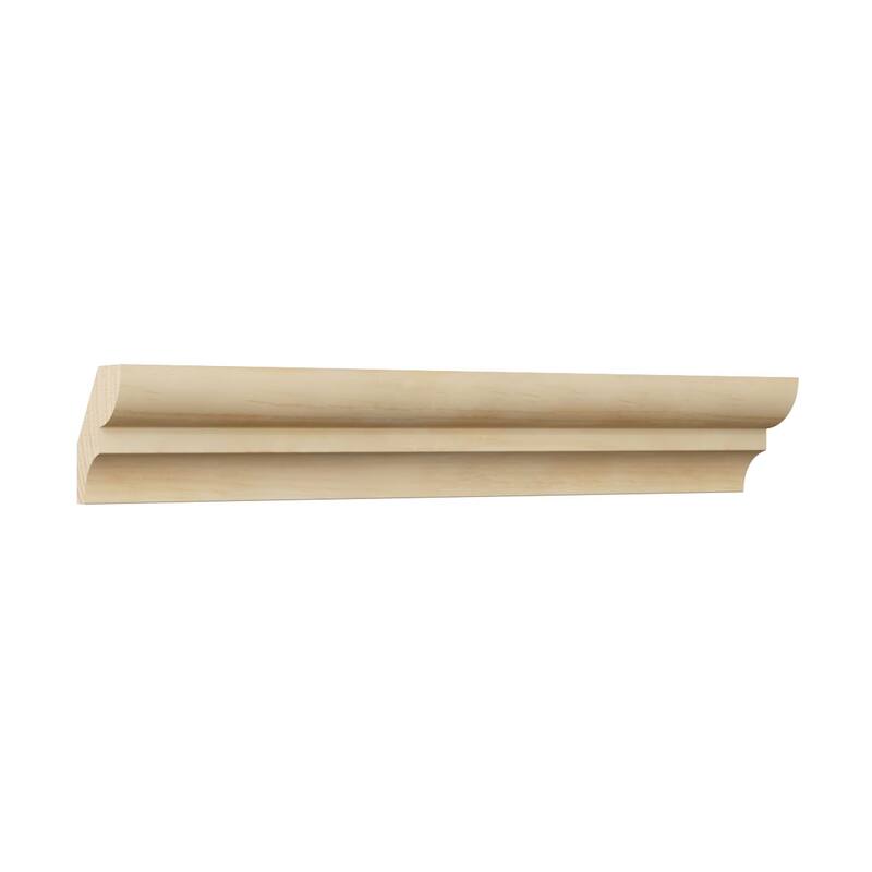 WM75 9/16-in D x 1-5/8-in W x 96-in L Americraft Solid Hardwood Stain Grade Bed Moulding