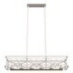 preview thumbnail 9 of 20, Hunter Langwood 6-Light Linear Chandelier - Dining Room, Kitchen Island, Cage - Contemporary, Modern Farmhouse, Shabby Chic