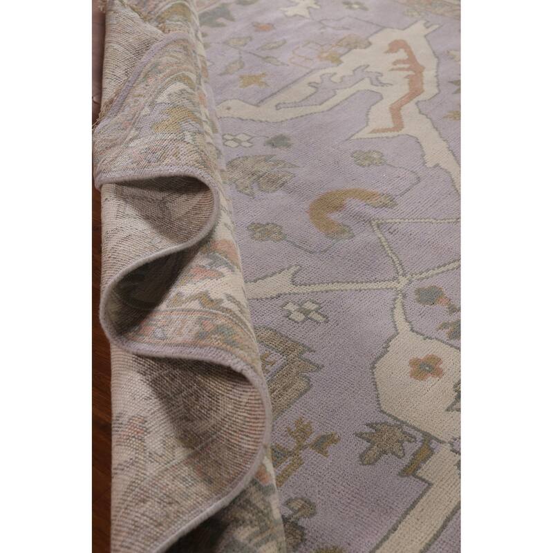 Large Oushak Oriental Rug Handmade Wool Carpet - 9'11"x 14'0"