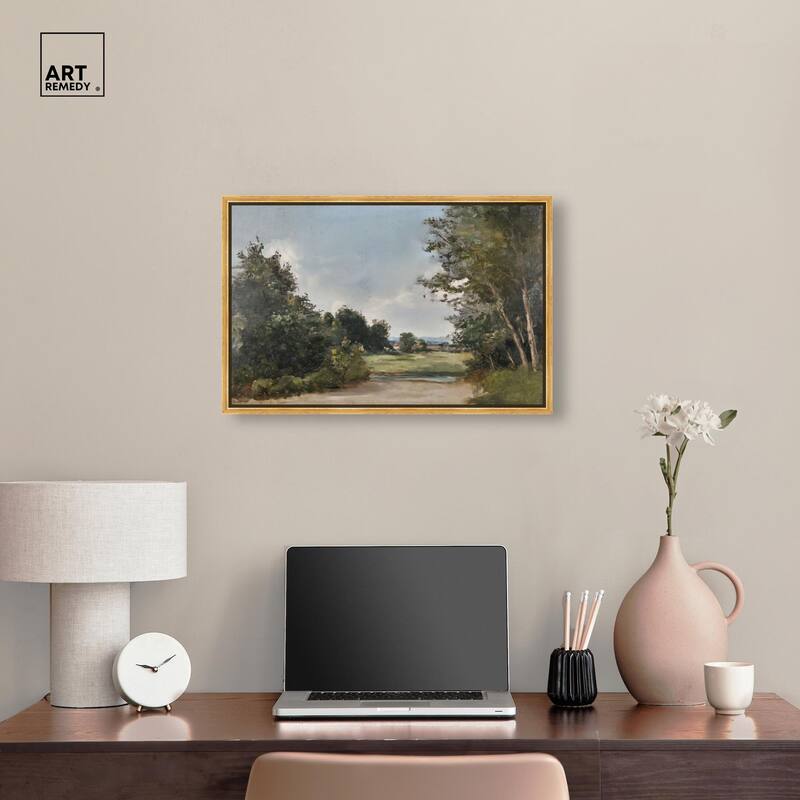 Hilltop Tower View II Canvas by Art Remedy