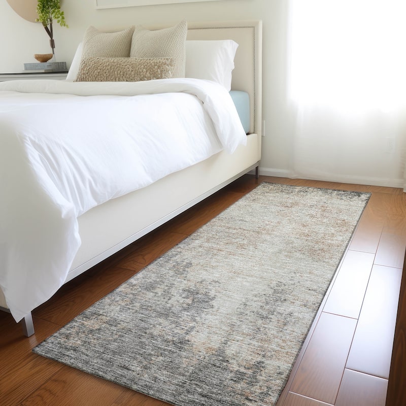 Premium Washable Super Soft Solid Casual Mayfield Rug - Taupe - 2'3" x 7'6"