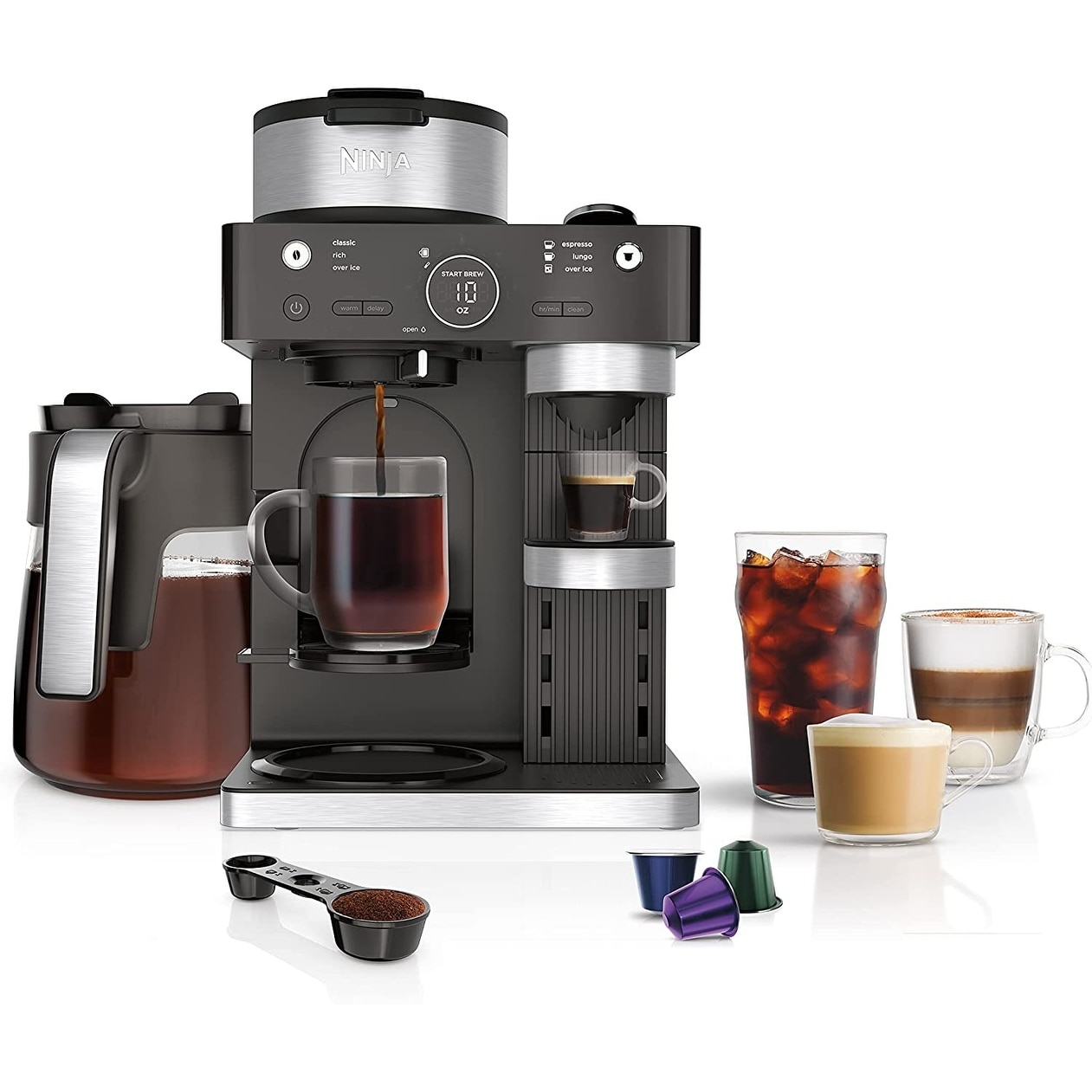 Brentwood GA-125 20 oz New Espresso and Cappuccino Maker, Black 