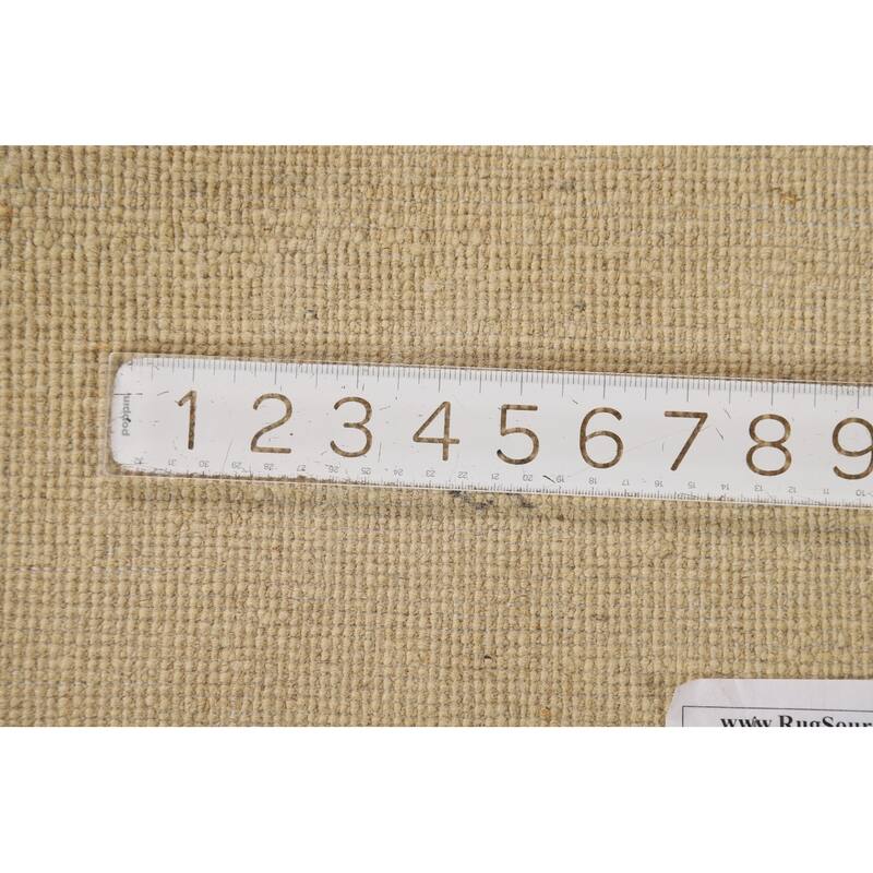 Gabbeh Modern Foyer Rug Handmade Solid Wool Carpet - 2'8"x 4'1"